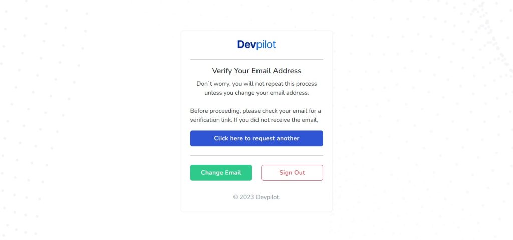 Create a Devpilot Account